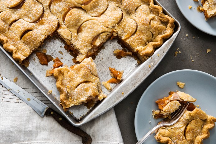 Spiced Persimmon Slab Pie