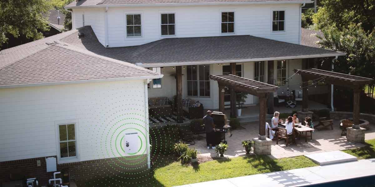 House with Solar Panels and Square D Energy Center Smart Panel