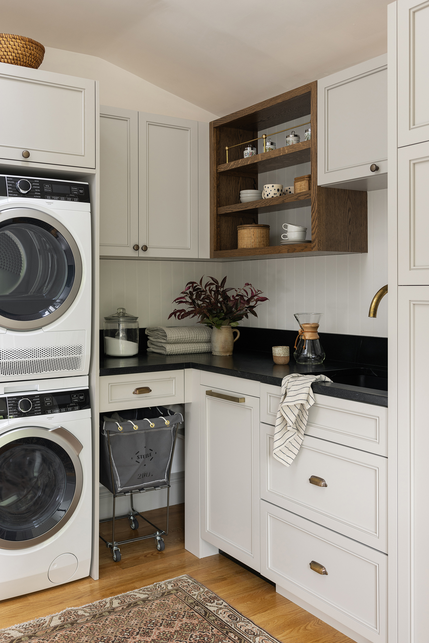 Stacked Laundry Room by Rachel Seldin