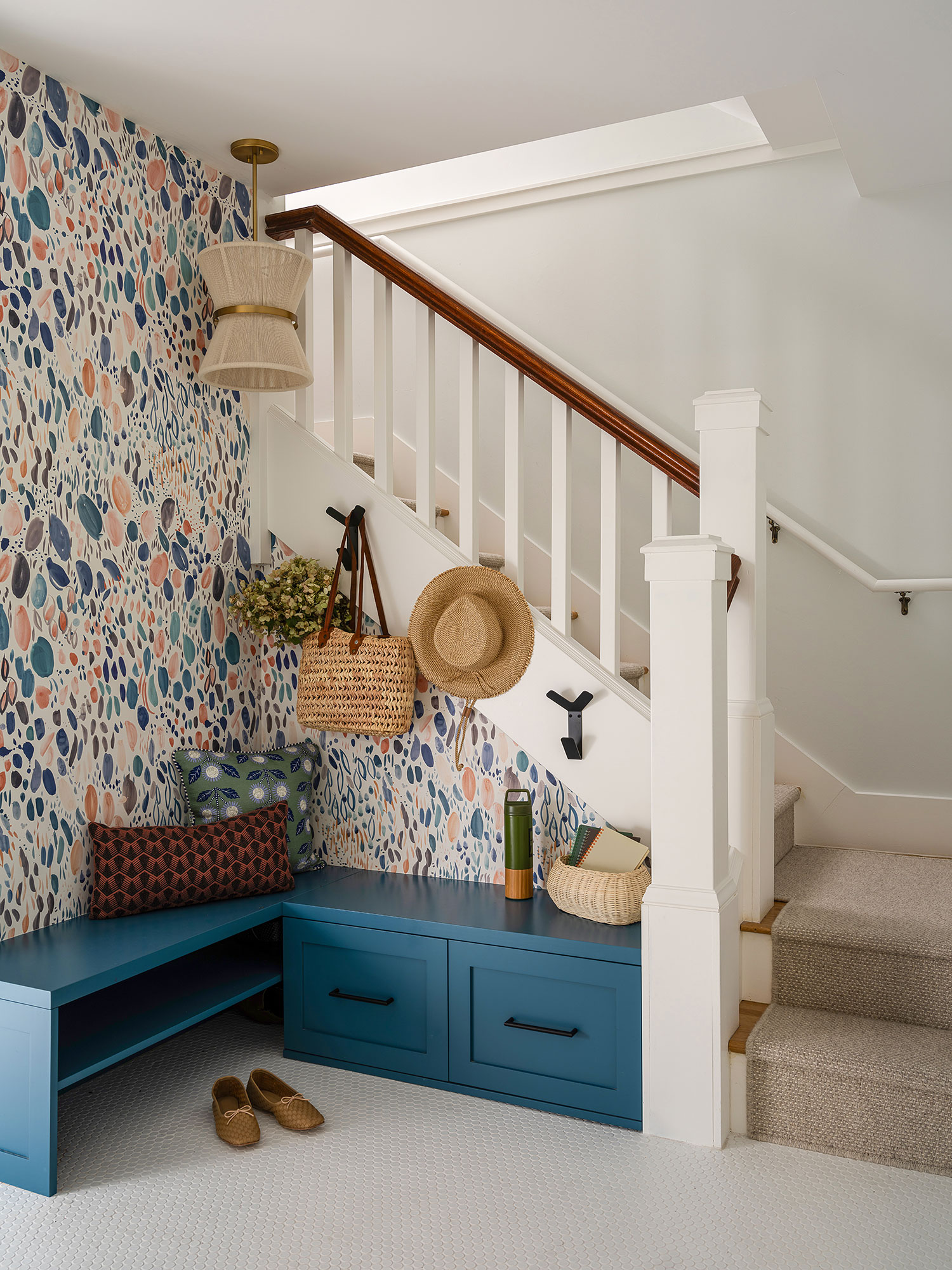 Stairs in Cole Valley Craftsman by Rachel Selding