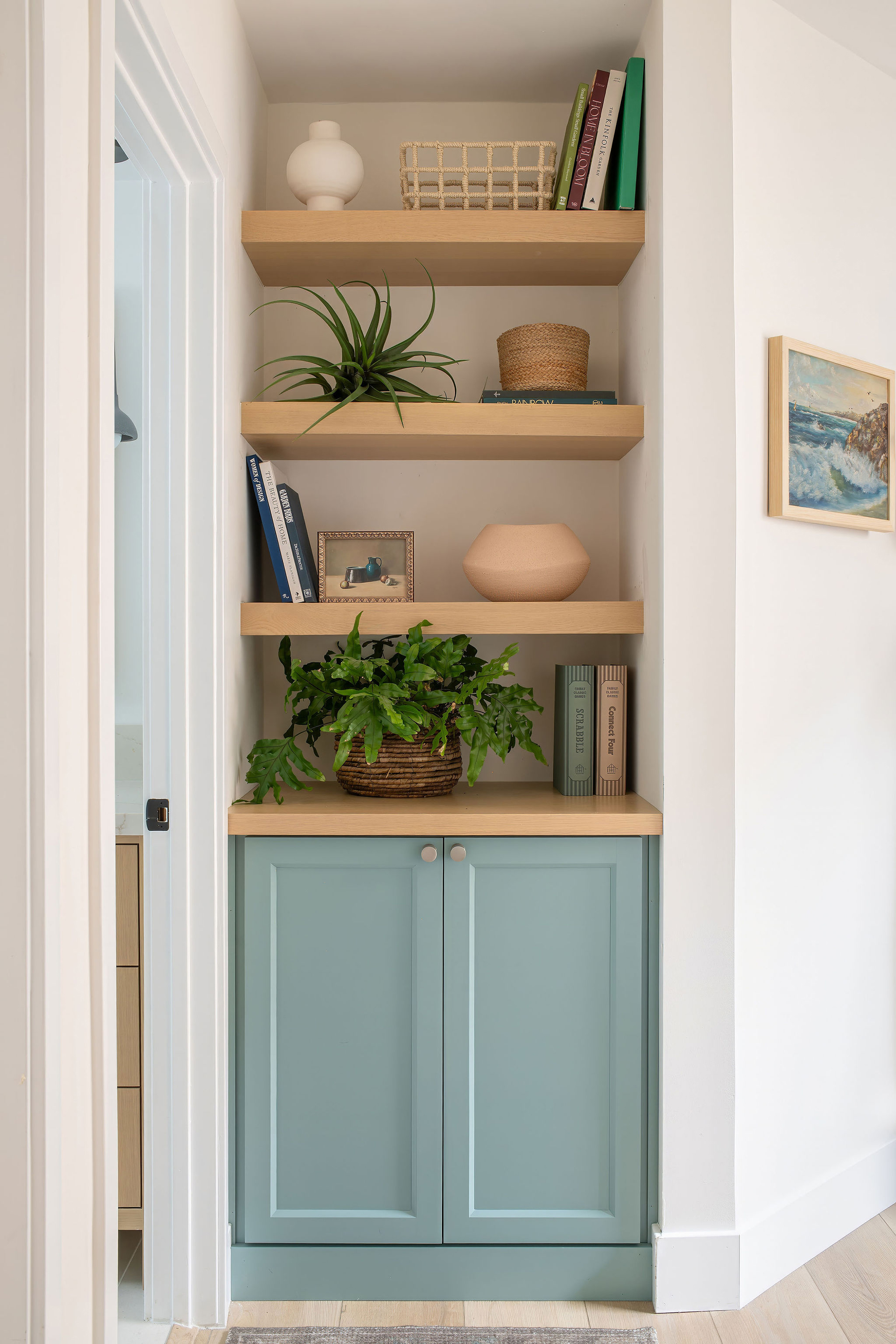 Storage Closet Coronado Bathroom by Allison Garrison