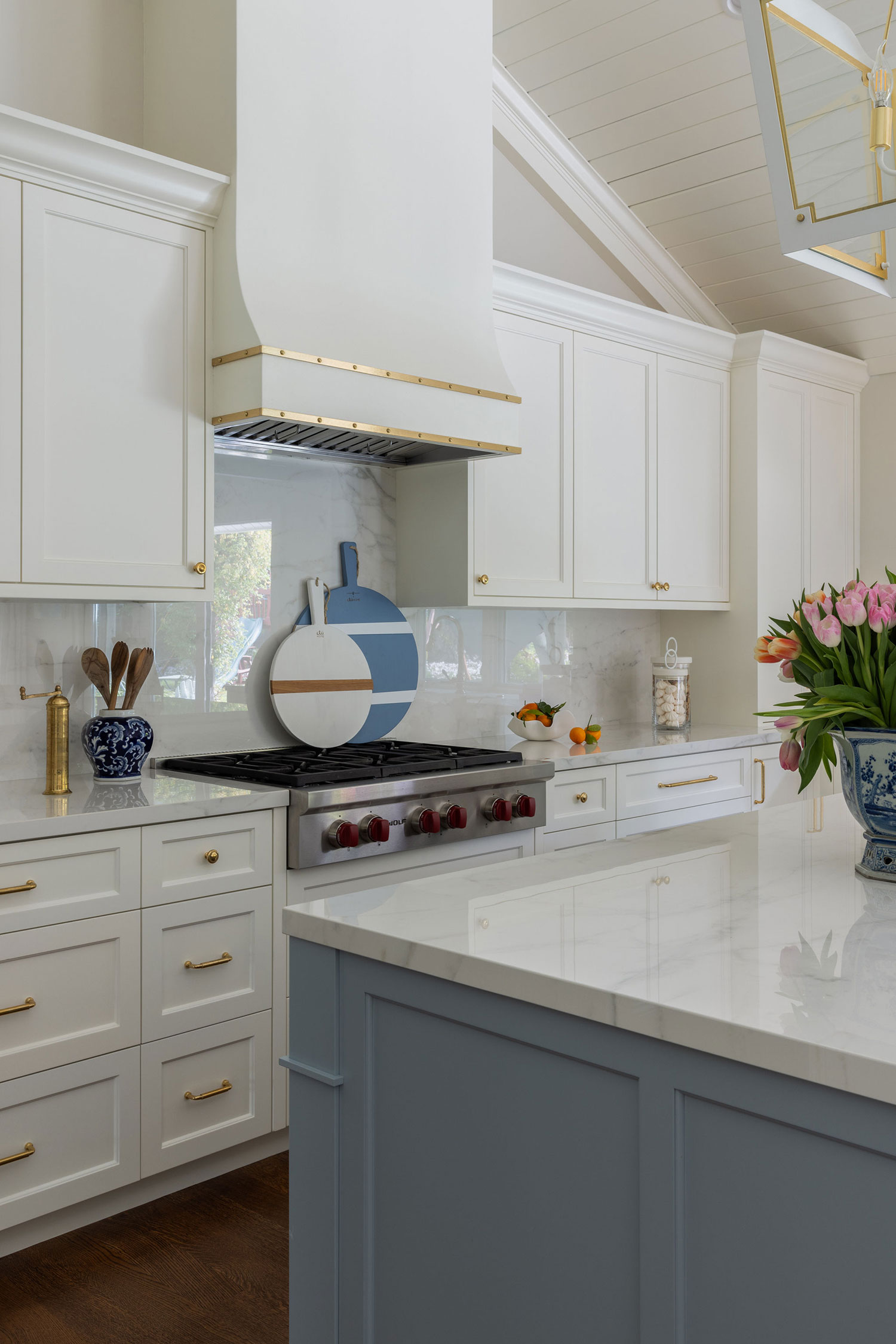 Stove Hood in Hillsborough Kitchen by Collected Interiors