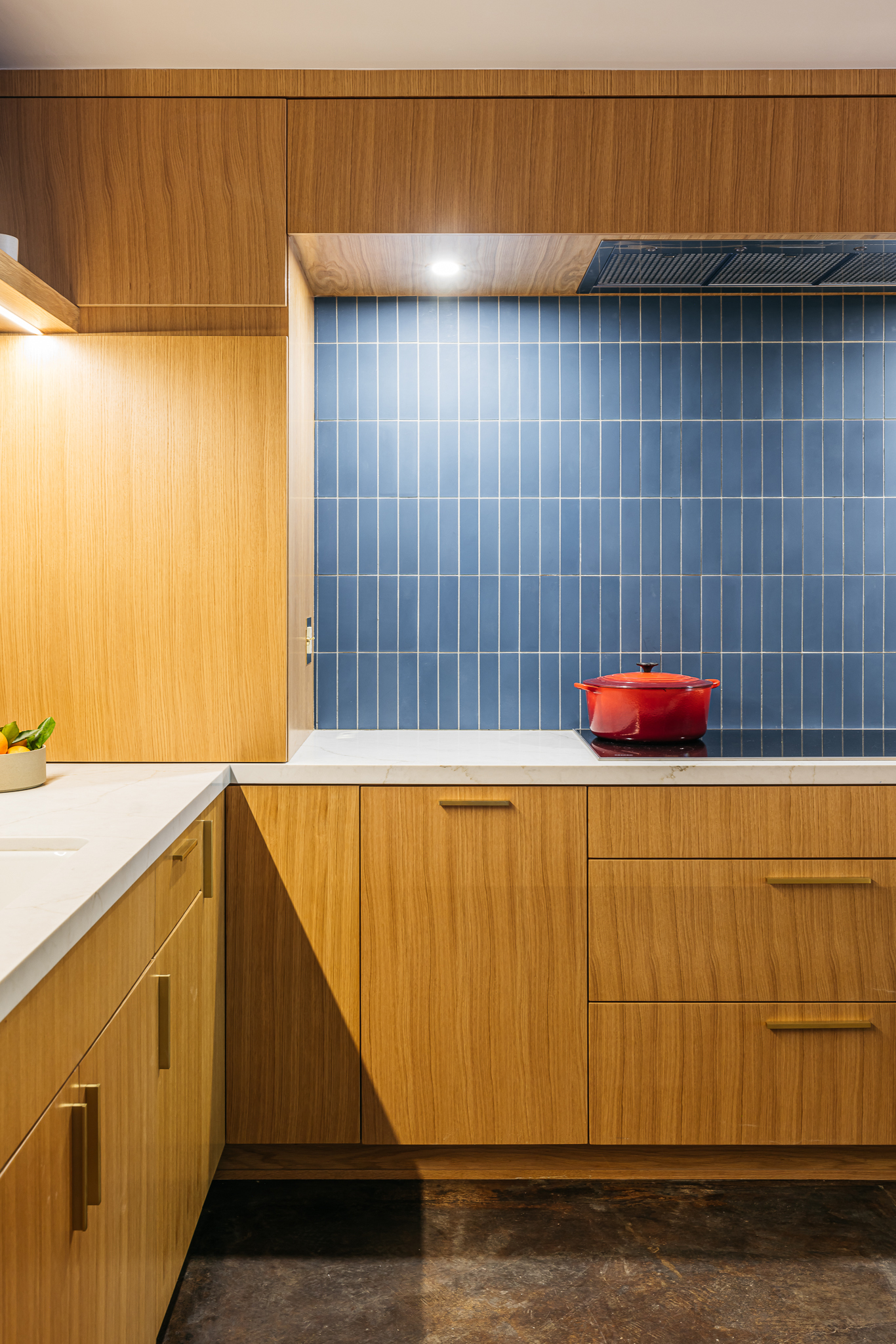 Stove in Silver Lake Kitchen by Kevin Grace Design