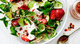 Strawberry Quinoa Ricotta Salata Salad