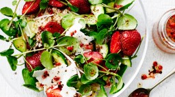 Strawberry Quinoa Ricotta Salata Salad