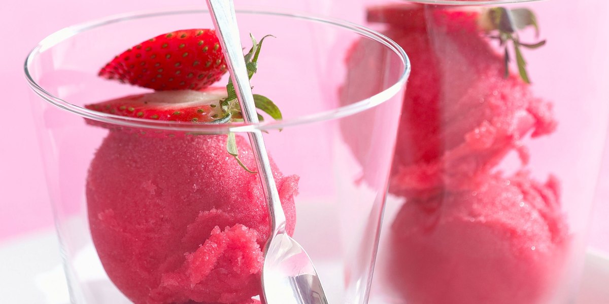 Rosy Strawberry Sorbet Recipe – Sunset Magazine