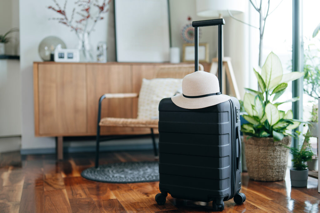 Suitcase Luggage in Apartment