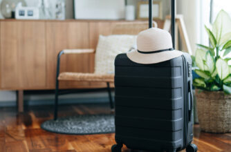 Suitcase Luggage in Apartment