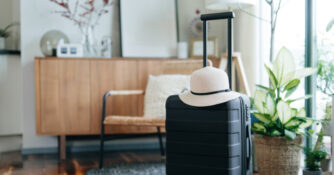 Suitcase Luggage in Apartment