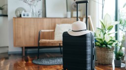 Suitcase Luggage in Apartment