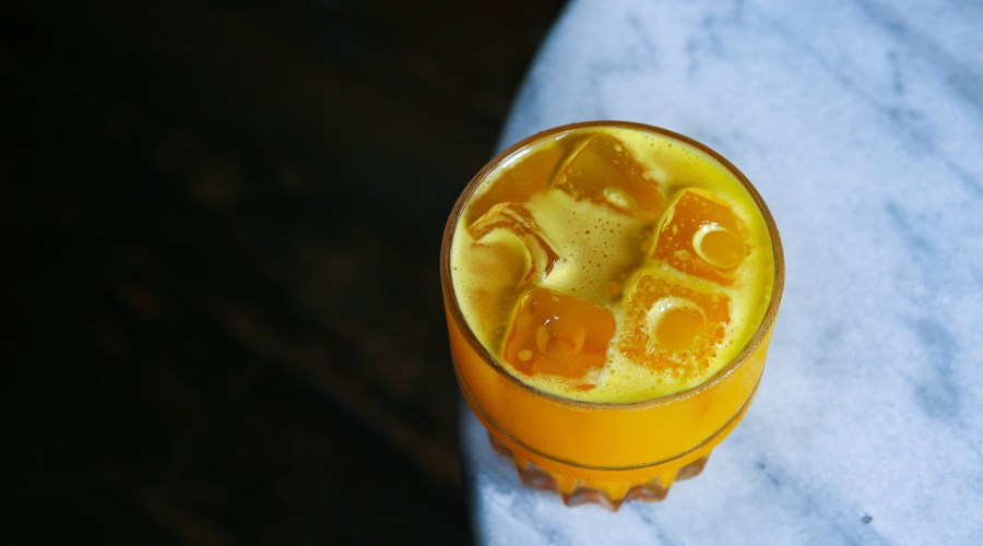 Cocktail on Marble Table