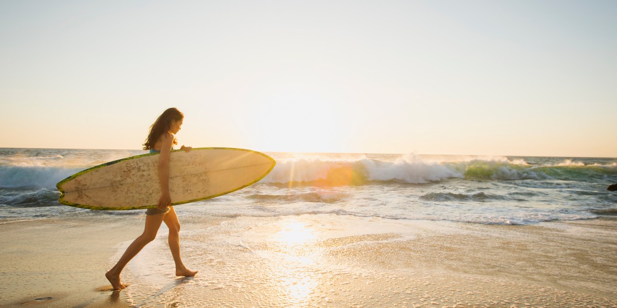 Surfer on Beach