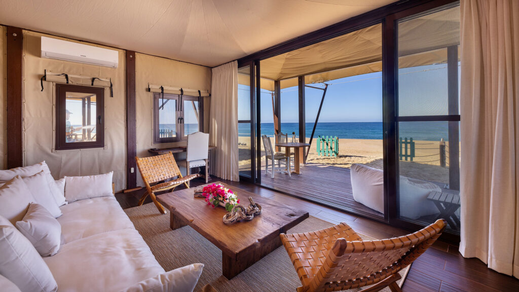 Tented Ocean Suite View at Villa Santa Cruz