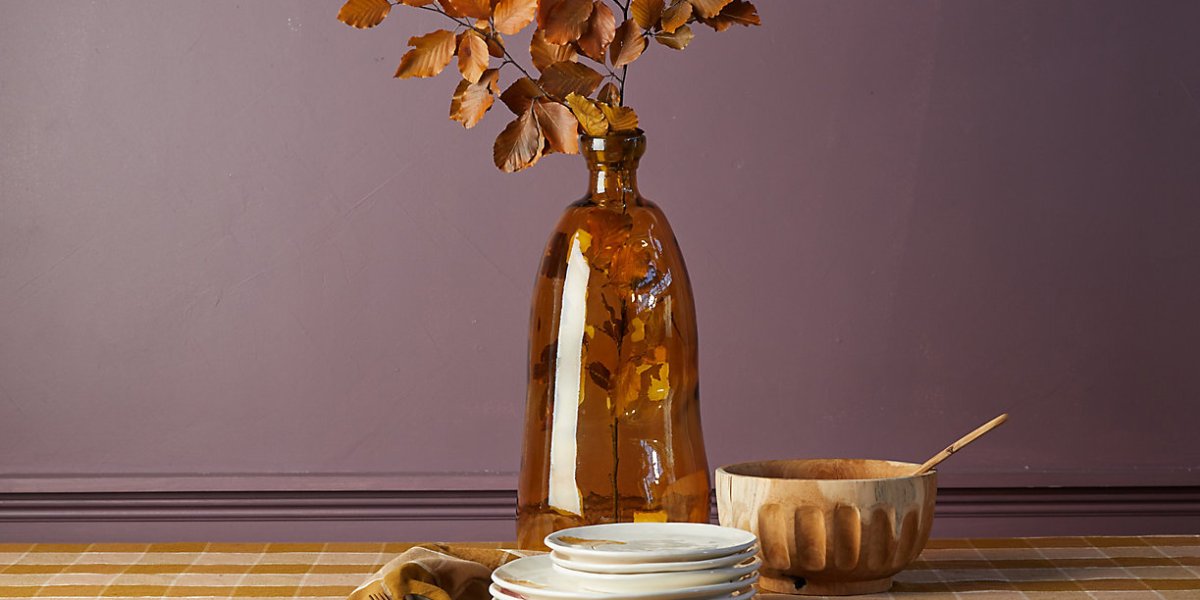 Check Linen Tablecloth