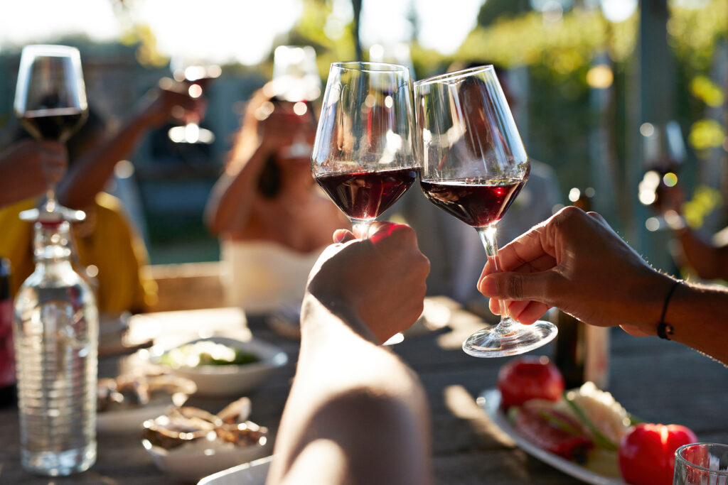 Toasting Wine Glasses