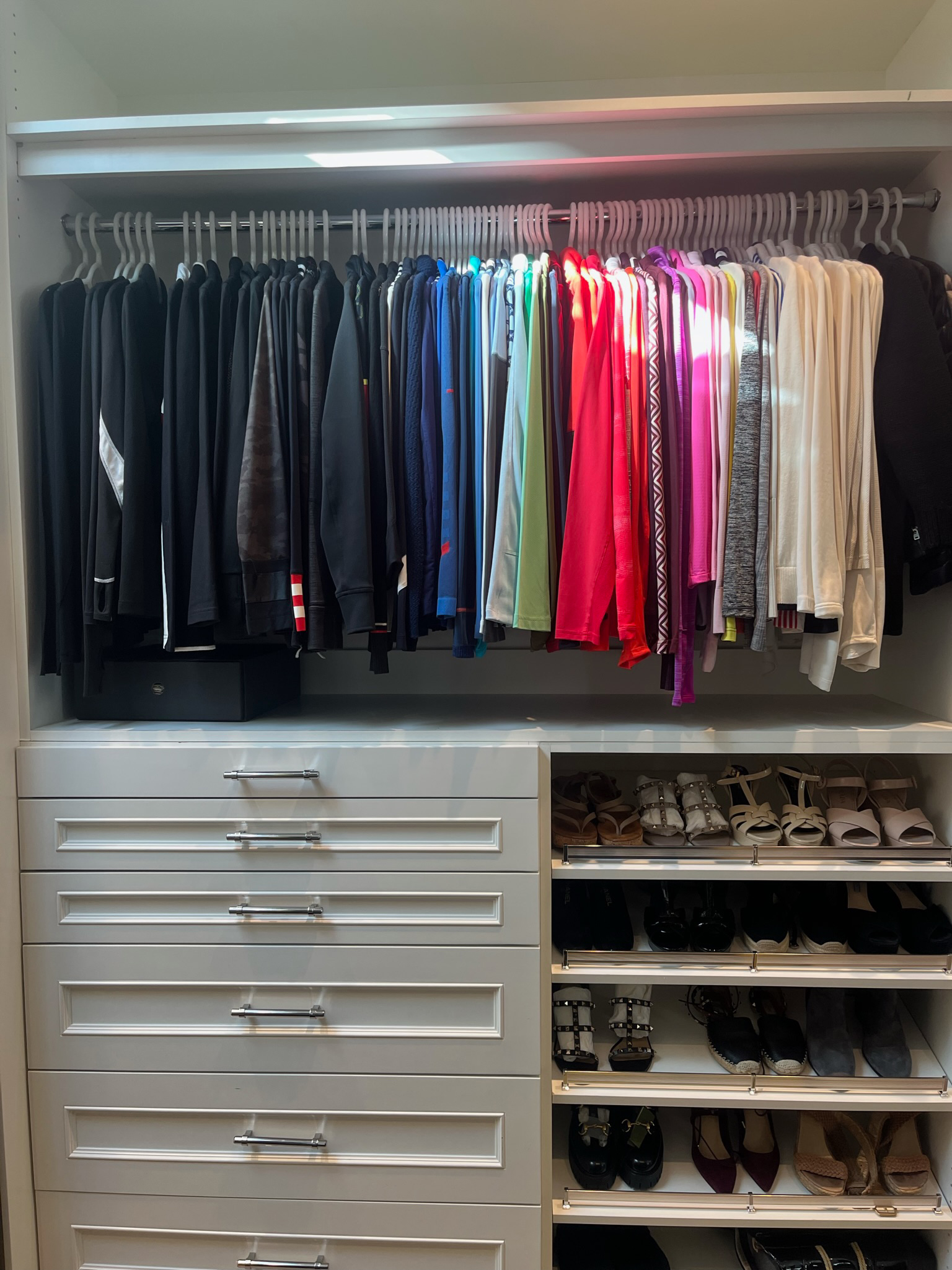 Tops Color Coded Closet