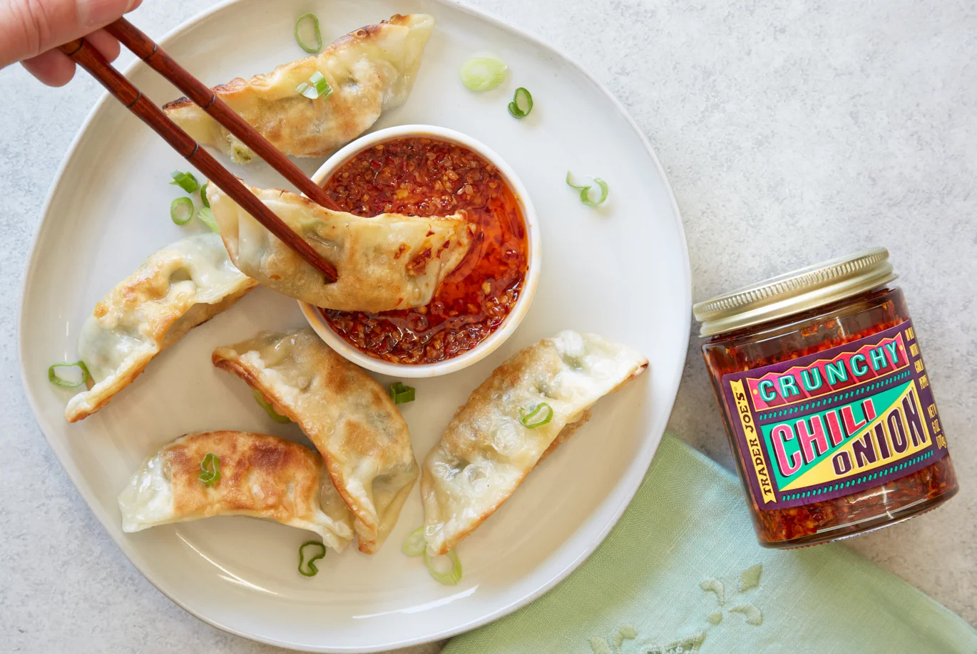 Chicken Soup Dumplings & chili onion crunch! : r/traderjoes