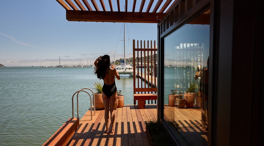This New Floating Sauna in the Bay Area Is the Wellness Escape of Your Dreams