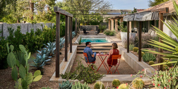 This Multipurpose Garden Paradise Packs in a Pool, Fire Pit, Shower, Outdoor Dining Area, and More