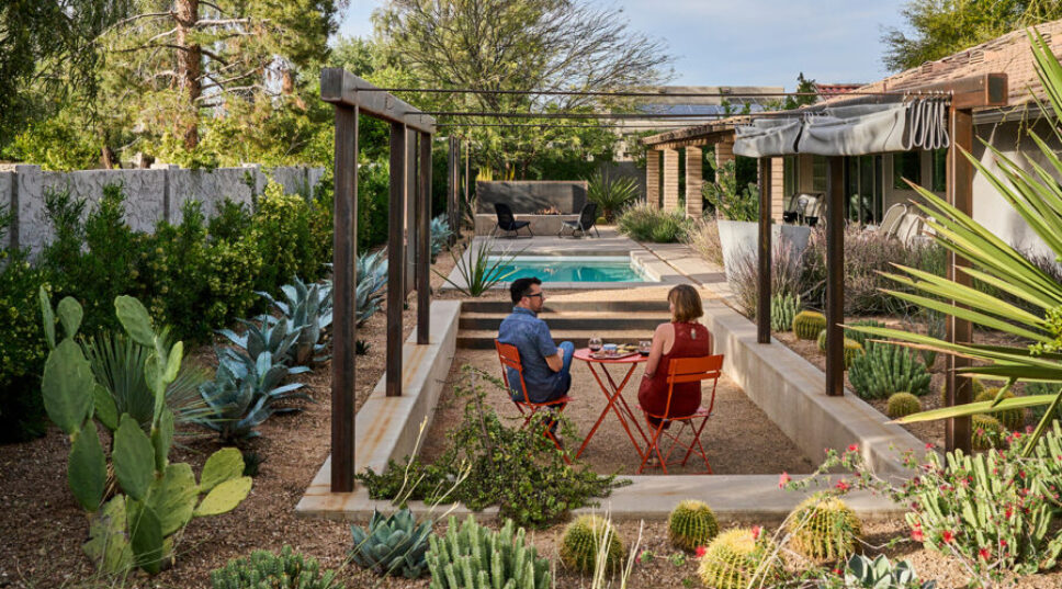 This Multipurpose Garden Paradise Packs in a Pool, Fire Pit, Shower, Outdoor Dining Area, and More