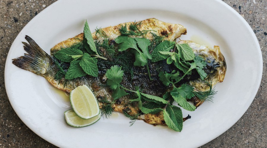 Turmeric Grilled Sea Bass