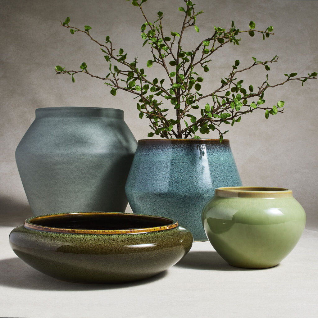 West Elm Glazed Ceramic Planters