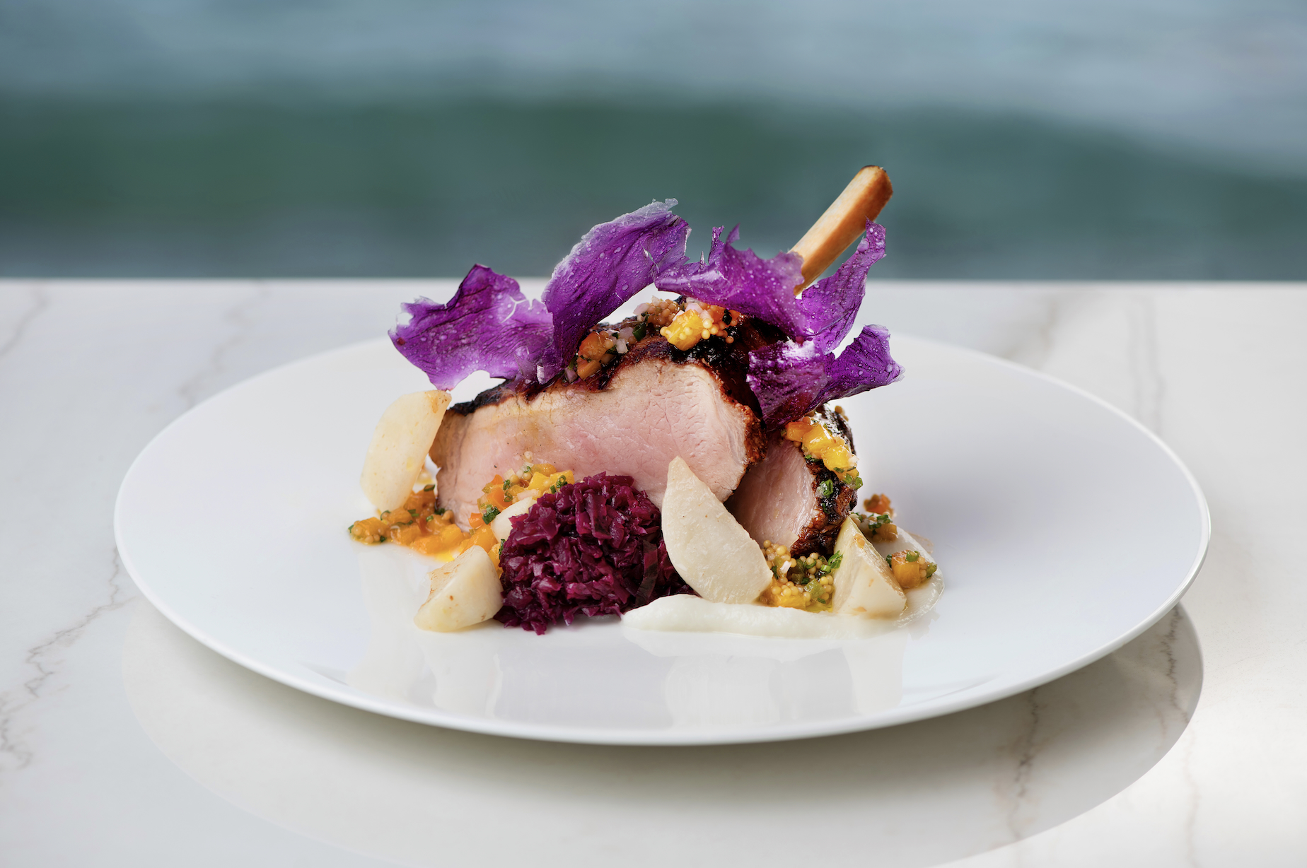 niman-ranch-pork-chop-at-splashes-at-surf-sand-resort-laguna-beach