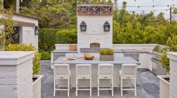 White Outdoor Kitchen by Patricia Benner