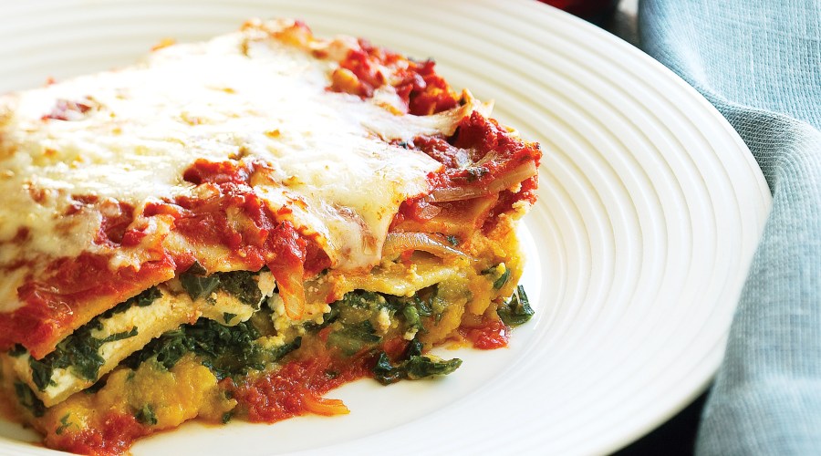 Whole-Wheat Lasagna with Butternut Squash and Kale