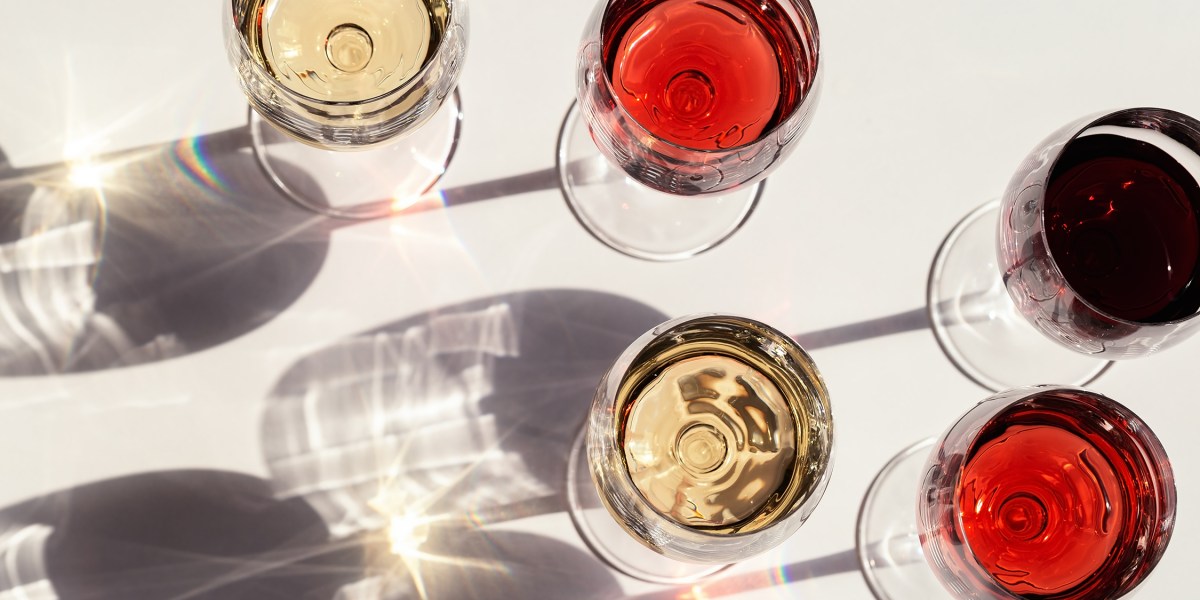 Wine Glasses Top View