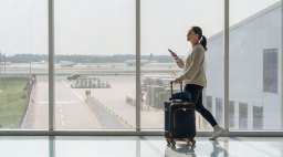 Woman Airport Suitcase