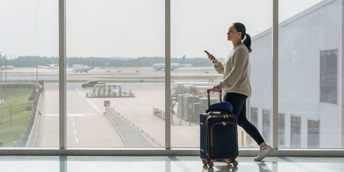 Woman Airport Suitcase