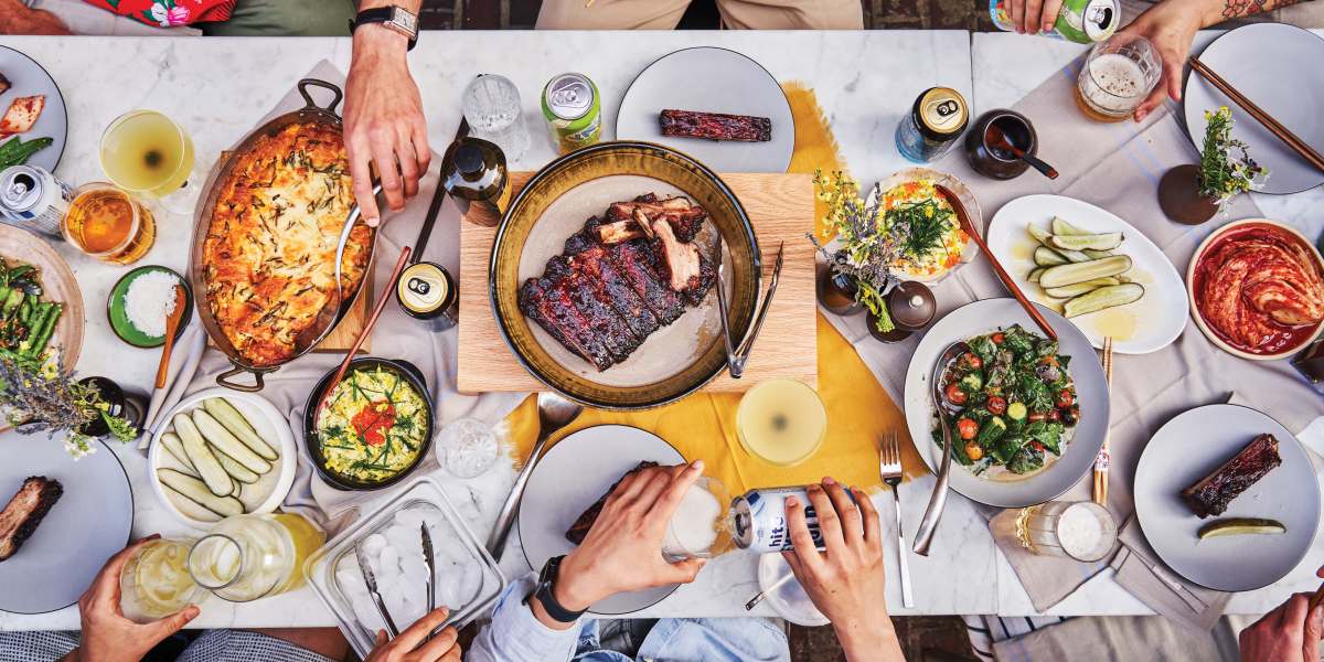 Overhead Dinner Table