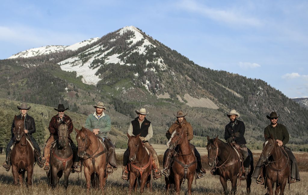 The cast of Yellowstone on Paramount +