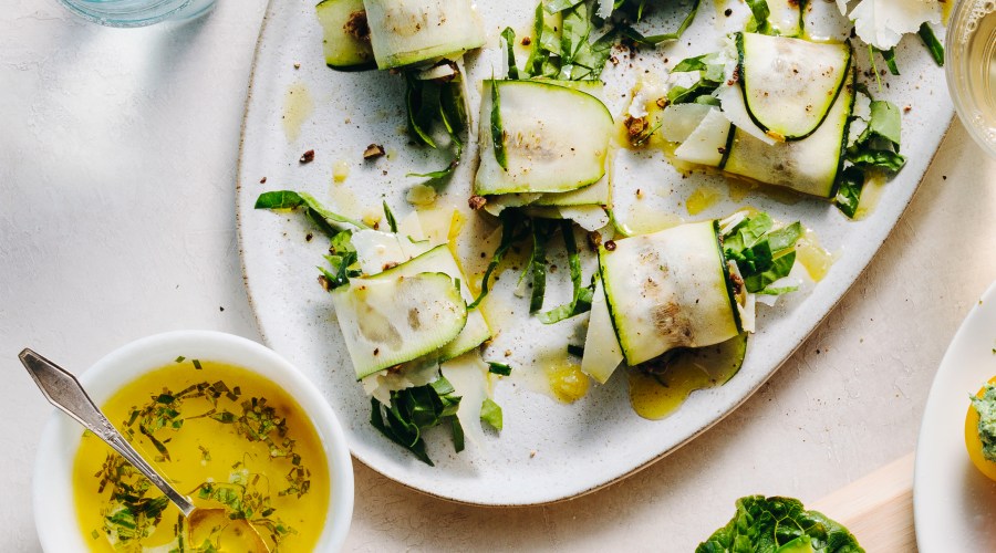 Zucchini Ribbon Rolls